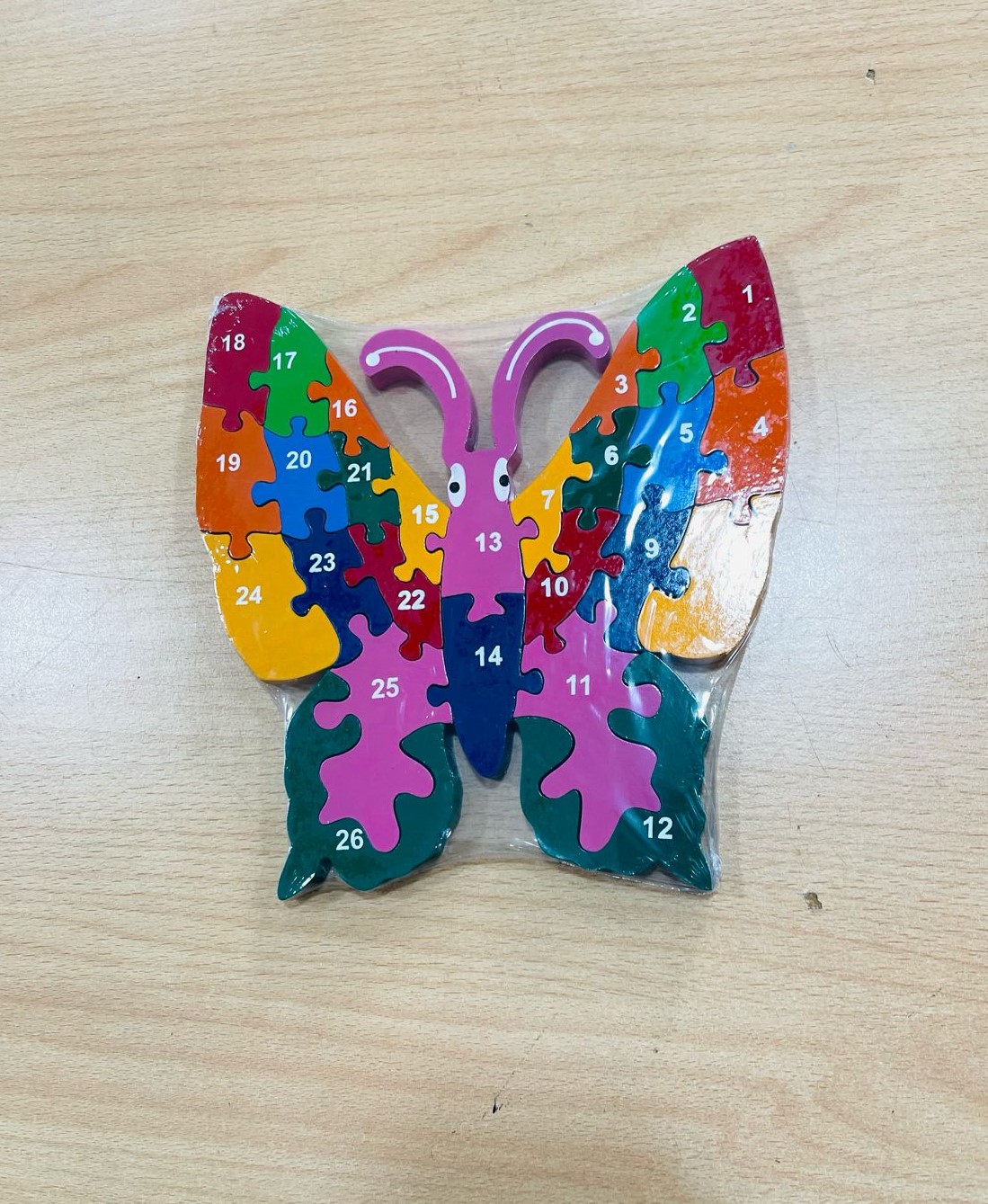 Wooden Kids Alphabet Jigsaw Puzzle Handmade