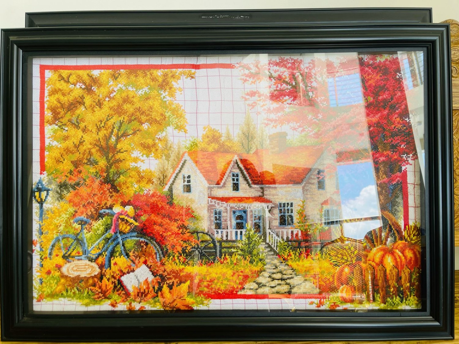 cross stitch patterns Framed Wallart 84cm x 59cm